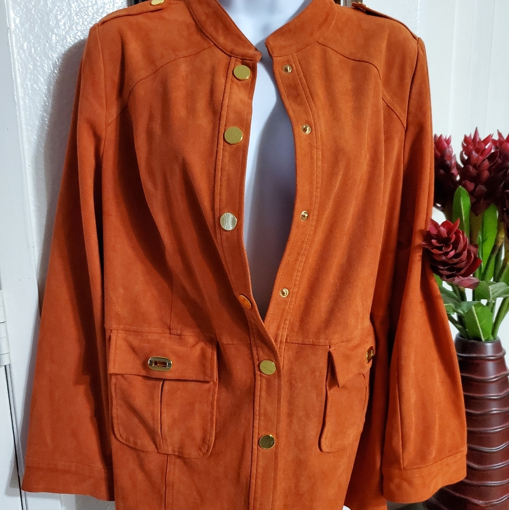 Chico"s Faux Suede jacket